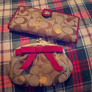 Coach wallet and coin purse